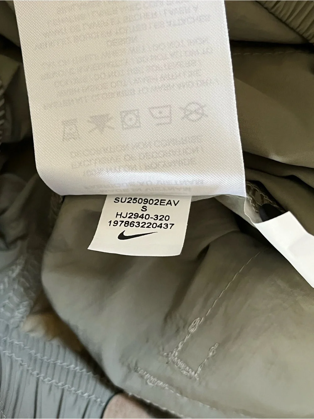 Nike Tech Woven Cargo Pants ‘Light Army Black’ (size mens S)